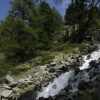 Ein Wasserfall im Namloser Tal (Tirol)